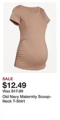 Old Navy Old Navy Maternity Scoop-Neck T-Shirt offer
