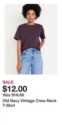 Old Navy Old Navy Vintage Crew-Neck T-Shirt offer