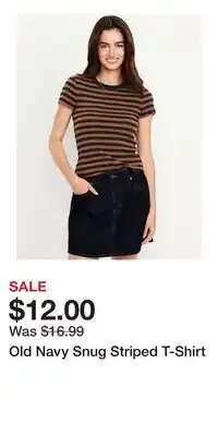 Old Navy Old Navy Snug Striped T-Shirt offer