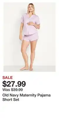 Old Navy Old Navy Maternity Pajama Short Set offer
