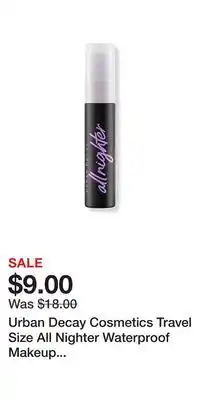 Ulta Beauty Urban Decay Cosmetics Travel Size All Nighter Waterproof Makeup Setting Spray offer