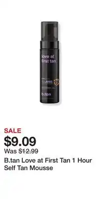 Ulta Beauty B.tan Love at First Tan 1 Hour Self Tan Mousse offer
