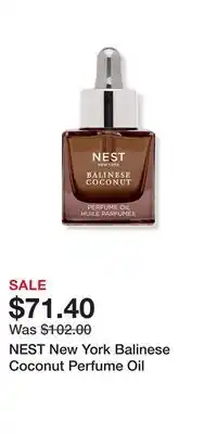 Ulta Beauty NEST New York Balinese Coconut Perfume Oil offer