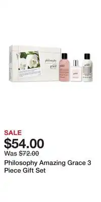 Ulta Beauty Philosophy Amazing Grace 3 Piece Gift Set offer
