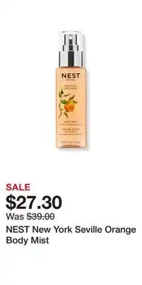 Ulta Beauty NEST New York Seville Orange Body Mist offer