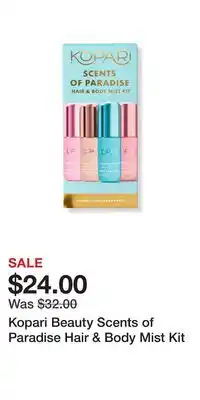 Ulta Beauty Kopari Beauty Scents of Paradise Hair & Body Mist Kit offer