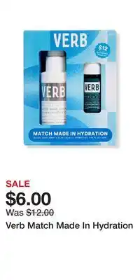 Ulta Beauty Verb Match Made In Hydration offer