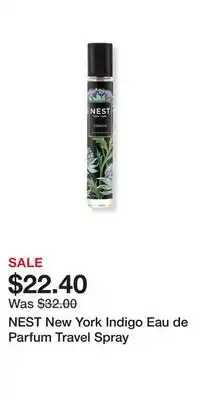 Ulta Beauty NEST New York Indigo Eau de Parfum Travel Spray offer