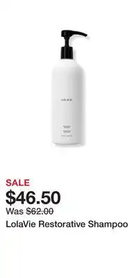 Ulta Beauty LolaVie Restorative Shampoo offer