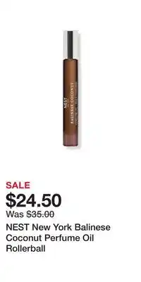 Ulta Beauty NEST New York Balinese Coconut Perfume Oil Rollerball offer