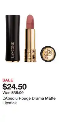 Ulta Beauty L'Absolu Rouge Drama Matte Lipstick offer