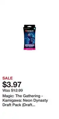 Game Stop Magic: The Gathering - Kamigawa: Neon Dynasty Draft Pack (Draft Booster 3 Pack) offer