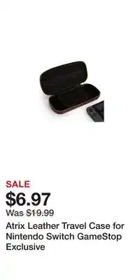 Game Stop Atrix Leather Travel Case for Nintendo Switch GameStop Exclusive offer
