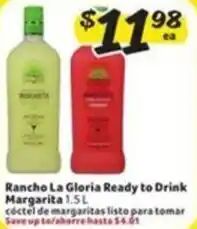 Fresco y Más Rancho La Gloria Ready to Drink Margarita offer