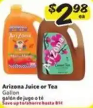Fresco y Más Arizona Juice or Tea offer