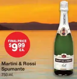 Market Street Martini & Rossi Spumante offer
