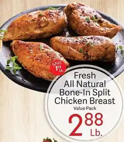 Riesbeck Fresh All Natural Bone-In Split Chicken Breast offer