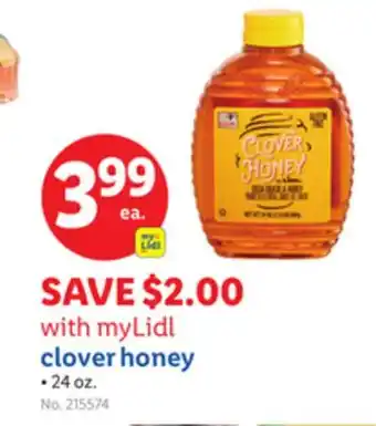 Lidl clover honey offer