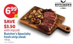Lidl Butcher's Specialty fresh strip steak offer