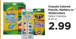 Food 4 Less Crayola Colored Pencils, Markers or Watercolors offer