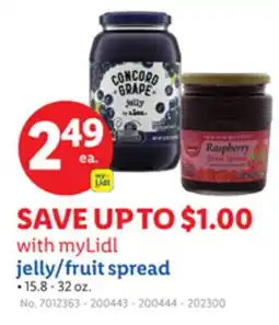 Lidl jelly/fruit spread offer
