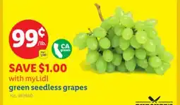 Lidl green seedless grapes offer