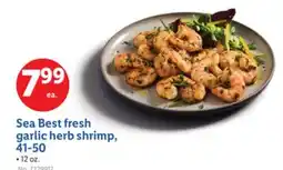 Lidl Sea Best fresh garlic herb shrimp, 41-50 offer