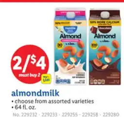 Lidl almondmilk offer