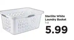 Food 4 Less Sterilite White Laundry Basket offer
