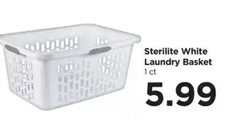 Food 4 Less Sterilite White Laundry Basket offer