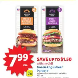 Lidl frozen Angus beef burgers offer