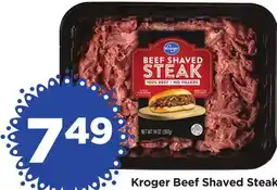 Food 4 Less Kroger Beef Shaved Steak offer