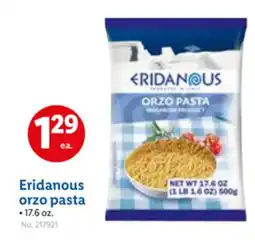 Lidl Eridanous orzo pasta offer