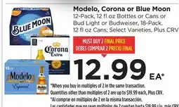 Food 4 Less Modelo, Corona or Blue Moon offer