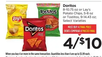 Food 4 Less Doritos offer