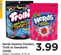 Food 4 Less Nerds Gummy Clusters, Trolli or Sweetarts Candy offer