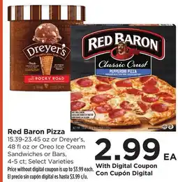 Food 4 Less Red Baron Pizza offer