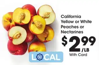 Ralphs California Yellow or White Peaches or Nectarines offer