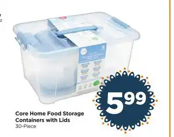 Food 4 Less Core Home Food Storage Containers with Lids offer