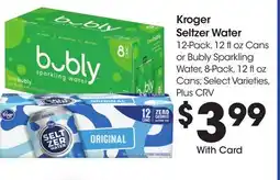 Ralphs Kroger Seltzer Water offer