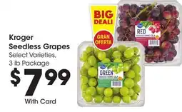 Ralphs Kroger Seedless Grapes offer