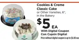 Food 4 Less Cookies & Creme Classic Cake offer