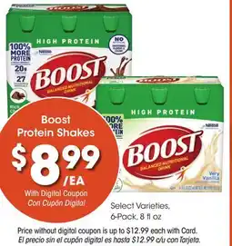 Ralphs Boost Protein Shakes offer