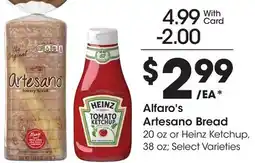Ralphs Alfaro's Artesano Bread offer