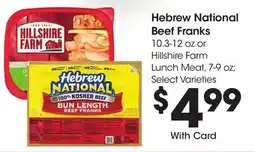 Ralphs Hebrew National Beef Franks offer