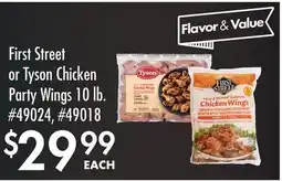 Smart & Final First Street or Tyson Chicken Party Wings offer