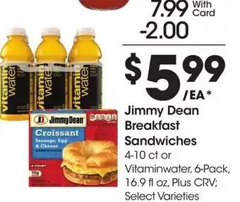Ralphs Jimmy Dean Breakfast Sandwiches offer