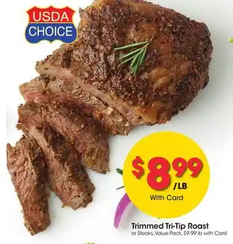 Ralphs Trimmed Tri-Tip Roast offer