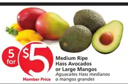 Albertsons Medium Ripe Hass Avocados or Large Mangos offer