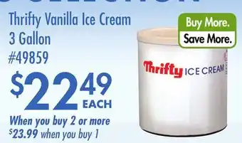 Smart & Final Thrifty Vanilla Ice Cream offer